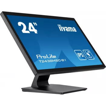 iiyama ProLite T2438MSC-B1 Computer Monitor 60,5 cm (23,8 Zoll) 1920 x 1080 Pixel Full HD LED Touchscreen Schwarz