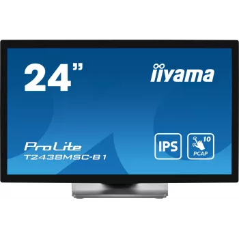 iiyama ProLite T2438MSC-B1 Computer Monitor 60,5 cm (23,8 Zoll) 1920 x 1080 Pixel Full HD LED Touchscreen Schwarz