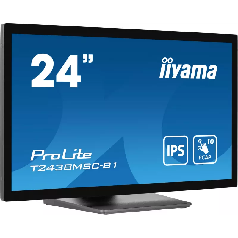 iiyama ProLite T2438MSC-B1 Computer Monitor 60,5 cm (23,8 Zoll) 1920 x 1080 Pixel Full HD LED Touchscreen Schwarz