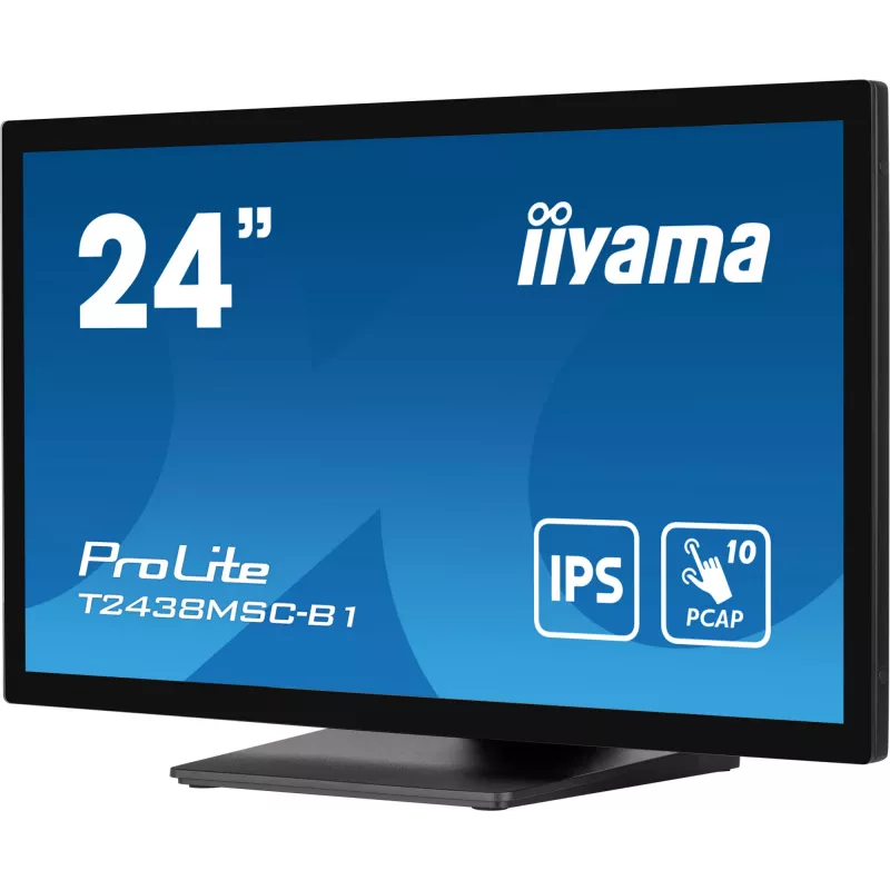 iiyama ProLite T2438MSC-B1 Computer Monitor 60,5 cm (23,8 Zoll) 1920 x 1080 Pixel Full HD LED Touchscreen Schwarz