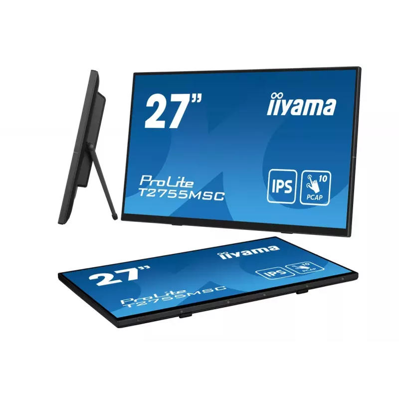iiyama ProLite T2755MSC-B1 Computer Monitor 68,6 cm (27 Zoll) 1920 x 1080 Pixel Full HD LED Touchscreen Tisch Schwarz