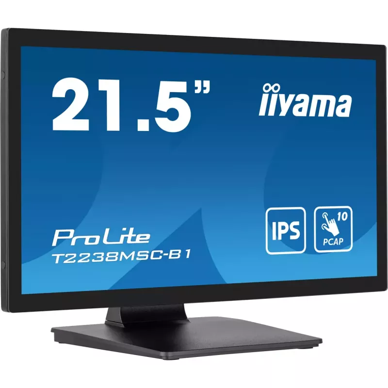 iiyama ProLite T2238MSC-B1 Computer-Monitor 54,6 cm (21,5 Zoll) 1920 x 1080 Pixel Full HD LED Touchscreen Schwarz