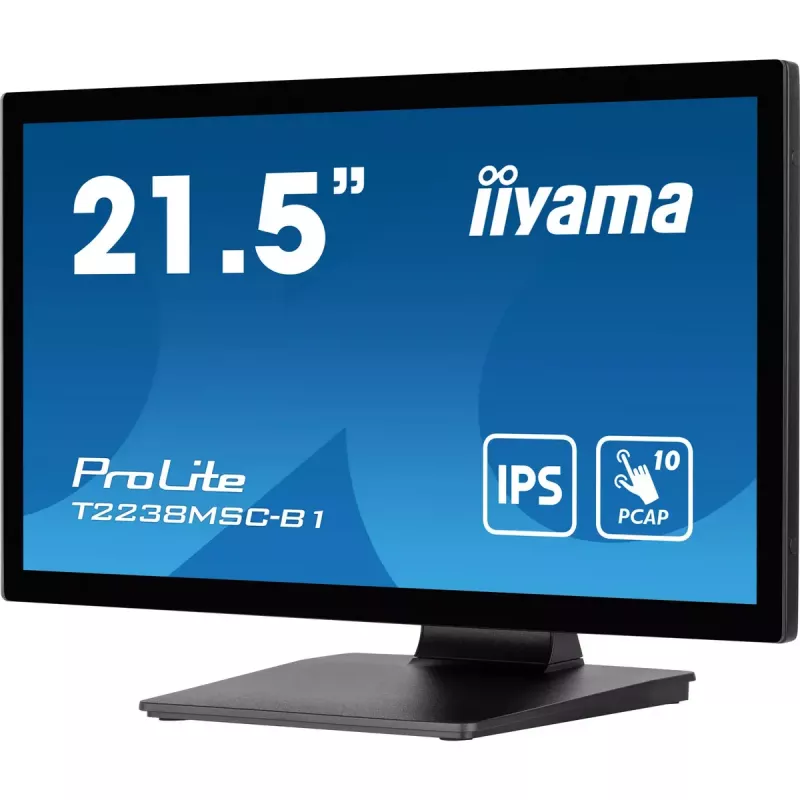 iiyama ProLite T2238MSC-B1 Computer-Monitor 54,6 cm (21,5 Zoll) 1920 x 1080 Pixel Full HD LED Touchscreen Schwarz