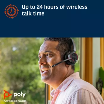 HP Poly Voyager 4320 Microsoft Teams zertifiziertes USB-A-Headset + BT700-Dongle