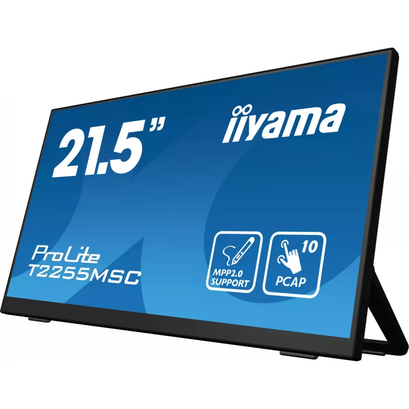 iiyama ProLite T2255MSC-B1 Computer-Monitor 54,6 cm (21,5 Zoll) 1920 x 1080 Pixel Full HD LCD Touchscreen Schwarz