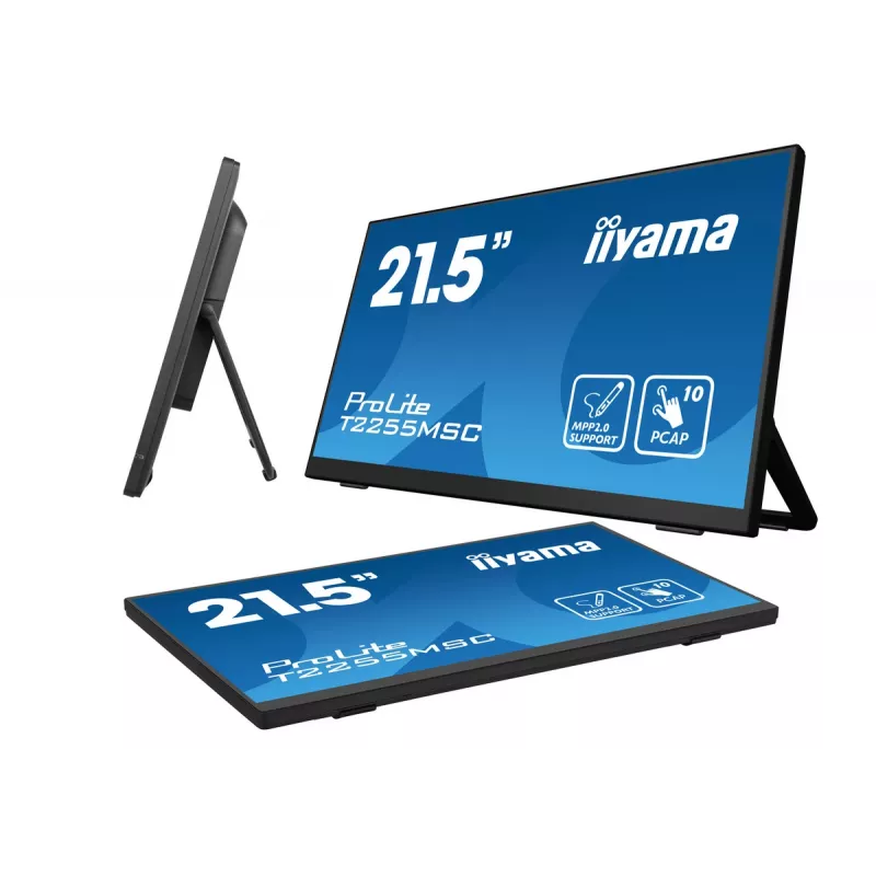 iiyama ProLite T2255MSC-B1 Computer-Monitor 54,6 cm (21,5 Zoll) 1920 x 1080 Pixel Full HD LCD Touchscreen Schwarz
