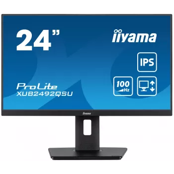 iiyama ProLite XUB2492QSU-B1 Computer Monitor 60,5 cm (23,8 Zoll) 2560 x 1440 Pixel Quad HD LED Schwarz