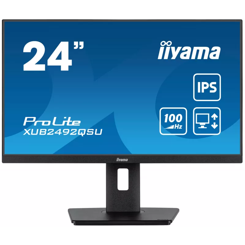 iiyama ProLite XUB2492QSU-B1 Computer Monitor 60,5 cm (23,8 Zoll) 2560 x 1440 Pixel Quad HD LED Schwarz