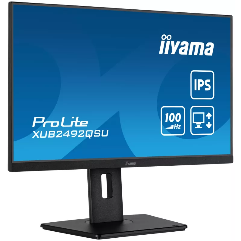 iiyama ProLite XUB2492QSU-B1 Computer Monitor 60,5 cm (23,8 Zoll) 2560 x 1440 Pixel Quad HD LED Schwarz