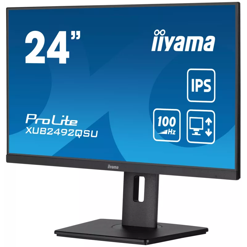 iiyama ProLite XUB2492QSU-B1 Computer Monitor 60,5 cm (23,8 Zoll) 2560 x 1440 Pixel Quad HD LED Schwarz