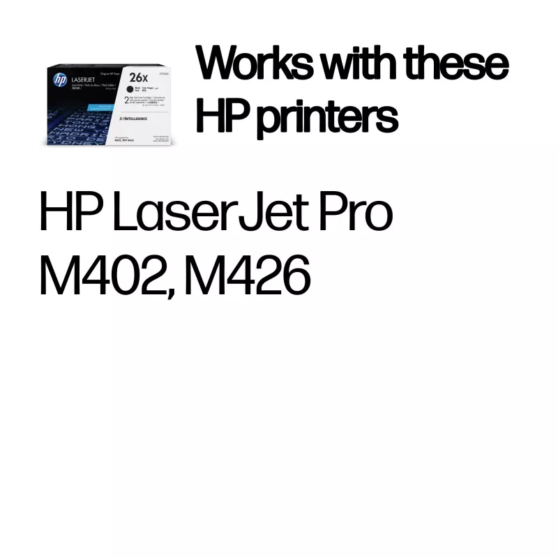 HP 26X 2er-Pack Hohe Reichweite Schwarz Original LaserJet Tonerkartuschen