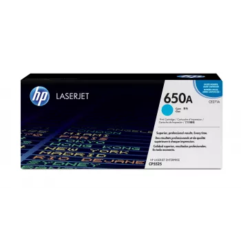 HP 650A Cyan Original LaserJet Tonerkartusche
