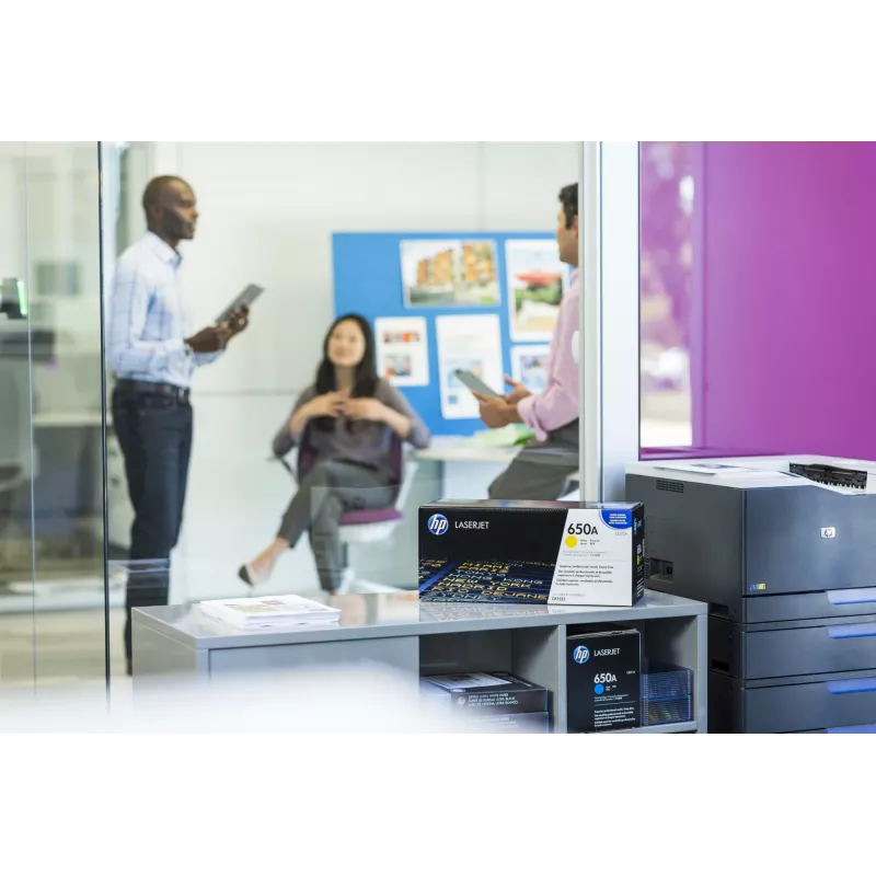 HP 650A Cyan Original LaserJet Tonerkartusche