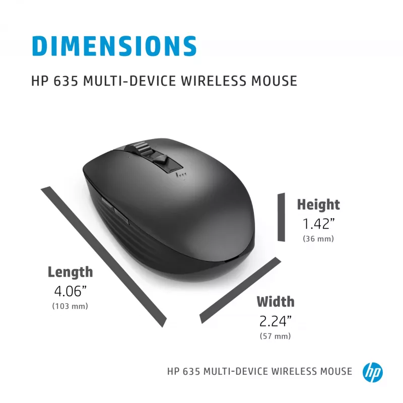 Maus HP 635 Multi-Device Wireless RF Wireless + Bluetooth