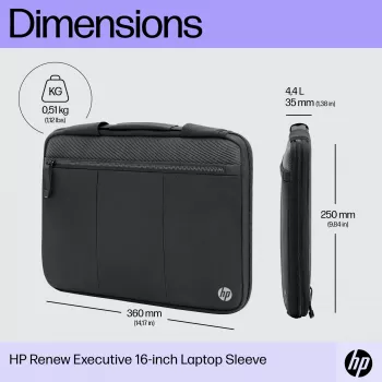 HP Renew Executive Laptop-Sleeve 14 Zoll, 35,8 cm, einfarbig