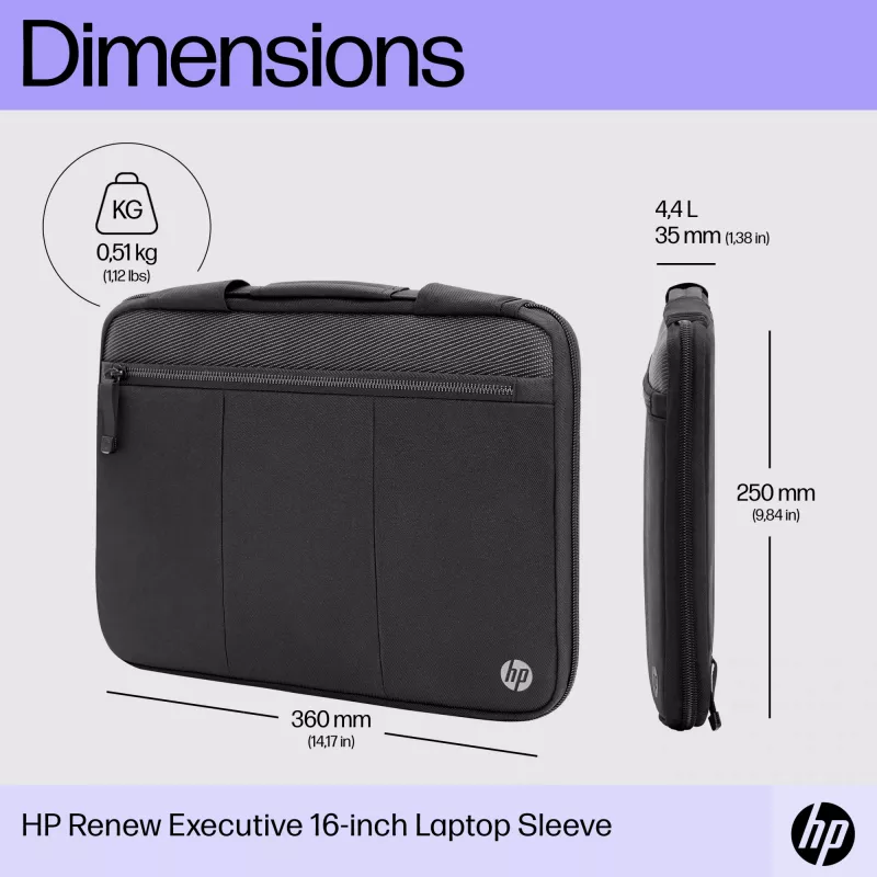 HP Renew Executive Laptop-Sleeve 14 Zoll, 35,8 cm, einfarbig