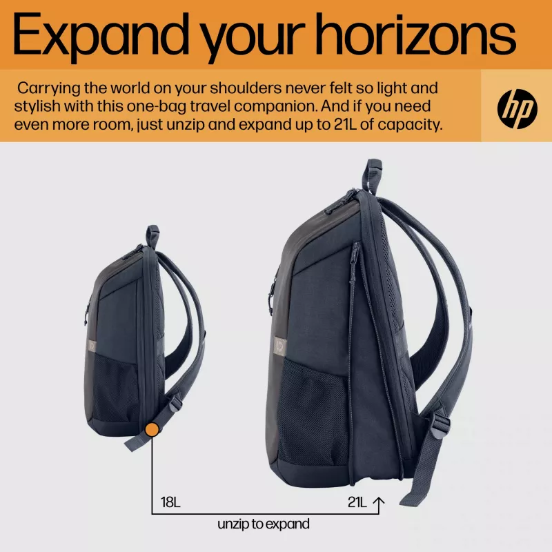 HP Travel 18 Liter 15.6 Iron Grau Laptop-Rucksack