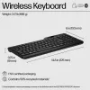 HP 475 Dual-Mode Wireless Keyboard, Full-size (100%), Wireless, RF Wireless + Bluetooth, Membrane, Schwarz