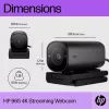 HP 325 FHD Webcam, Business, Windows 10, Windows 11, MacOS, 72 mm, 53,6 mm, 53,2 mm