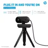 HP 325 FHD Webcam, Business, Windows 10, Windows 11, MacOS, 72 mm, 53,6 mm, 53,2 mm