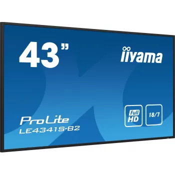 iiyama PROLITE LE4341S-B2 Digital-Signage-Flachbildschirm 108 cm (42,5 Zoll) LCD 350 cd/m² Full HD Schwarz 18/7