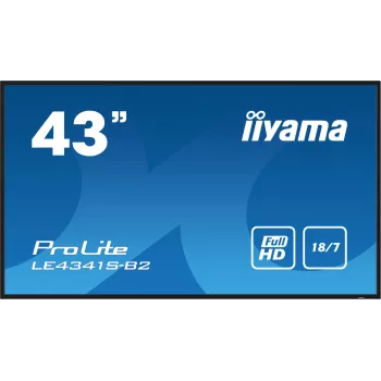 iiyama PROLITE LE4341S-B2 Digital-Signage-Flachbildschirm 108 cm (42,5 Zoll) LCD 350 cd/m² Full HD Schwarz 18/7