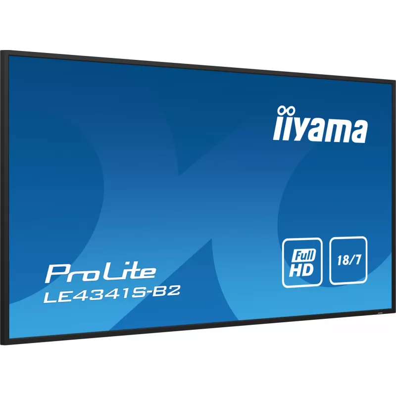 iiyama PROLITE LE4341S-B2 Digital-Signage-Flachbildschirm 108 cm (42,5 Zoll) LCD 350 cd/m² Full HD Schwarz 18/7