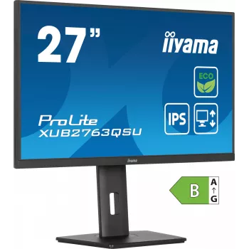 iiyama ProLite XUB2763QSU-B1 Computer Monitor 68,6 cm (27 Zoll) 2560 x 1440 Pixel Quad HD LED Schwarz