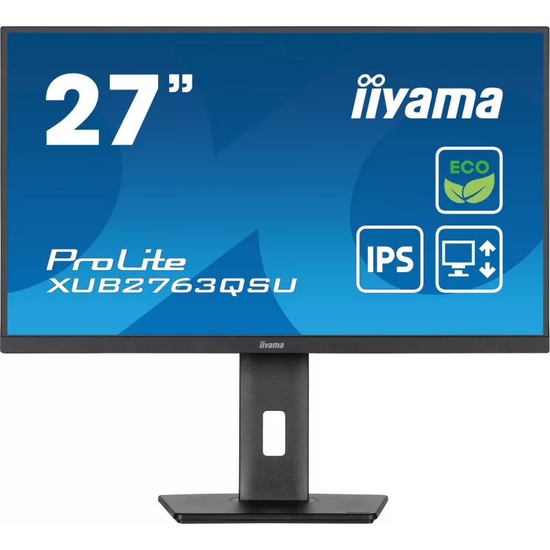 iiyama ProLite XUB2763QSU-B1 Computer Monitor 68,6 cm (27 Zoll) 2560 x 1440 Pixel Quad HD LED Schwarz
