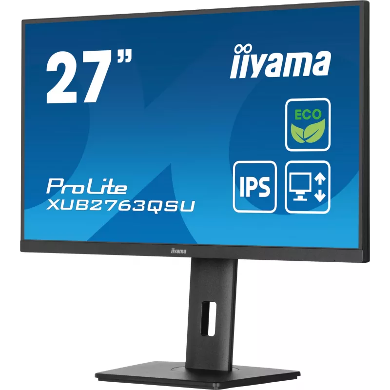 iiyama ProLite XUB2763QSU-B1 Computer Monitor 68,6 cm (27 Zoll) 2560 x 1440 Pixel Quad HD LED Schwarz