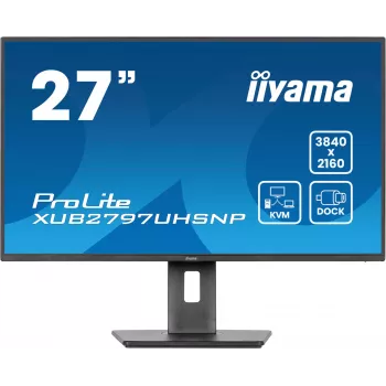 iiyama ProLite XUB2797UHSNP-B1 Computer Monitor 68,6 cm (27 Zoll) 3840 x 2160 Pixel 4K Ultra HD LED Schwarz