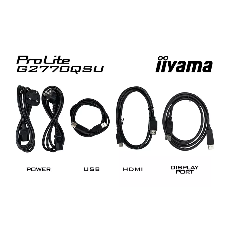 iiyama G-MASTER G2770QSU-B6 Computer Monitor 68,6 cm (27 Zoll) 2560 x 1440 Pixel Wide Quad HD LED Schwarz