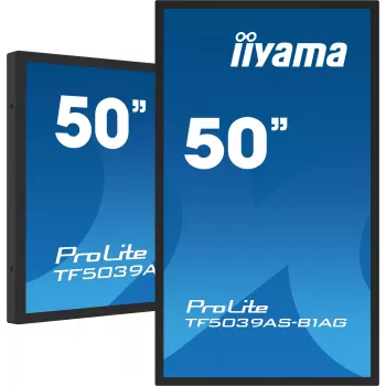iiyama TF5039AS-B1AG Computermonitor 125,7 cm (49,5 Zoll) 3840 x 2160 Pixel 4K Ultra HD LED Touchscreen Schwarz