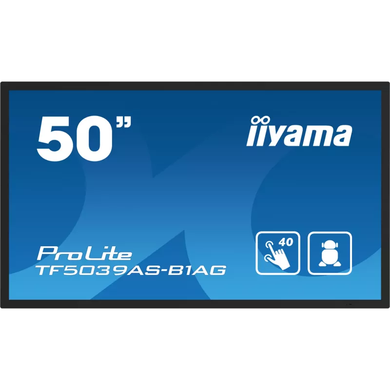 iiyama TF5039AS-B1AG Computermonitor 125,7 cm (49,5 Zoll) 3840 x 2160 Pixel 4K Ultra HD LED Touchscreen Schwarz