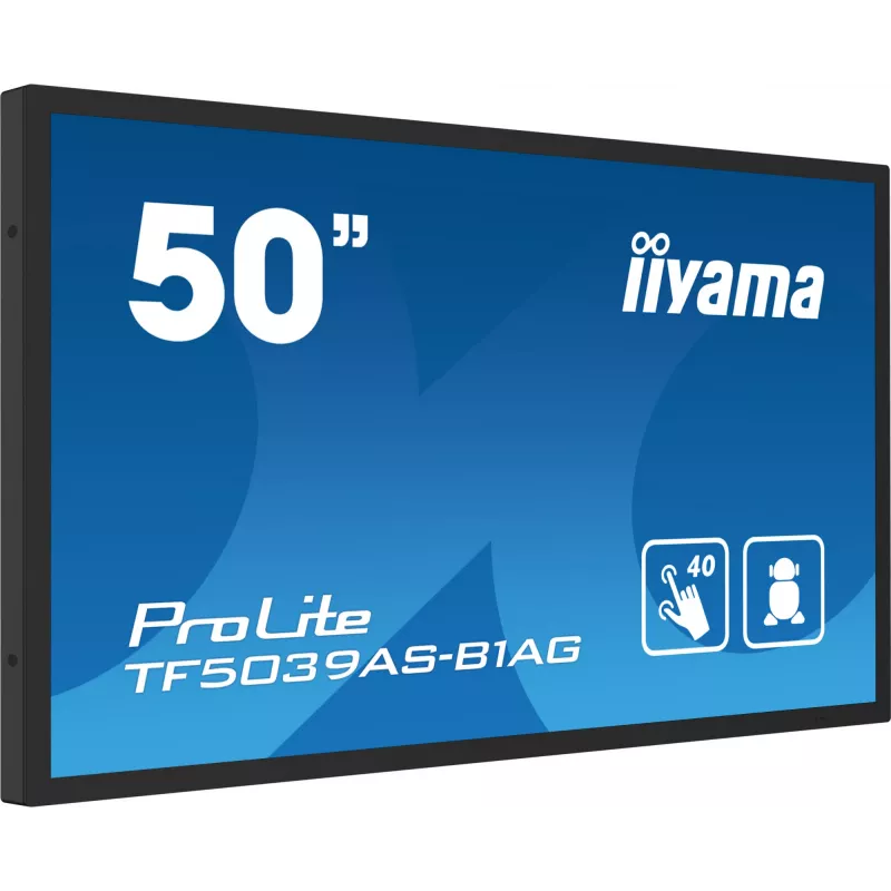 iiyama TF5039AS-B1AG Computermonitor 125,7 cm (49,5 Zoll) 3840 x 2160 Pixel 4K Ultra HD LED Touchscreen Schwarz