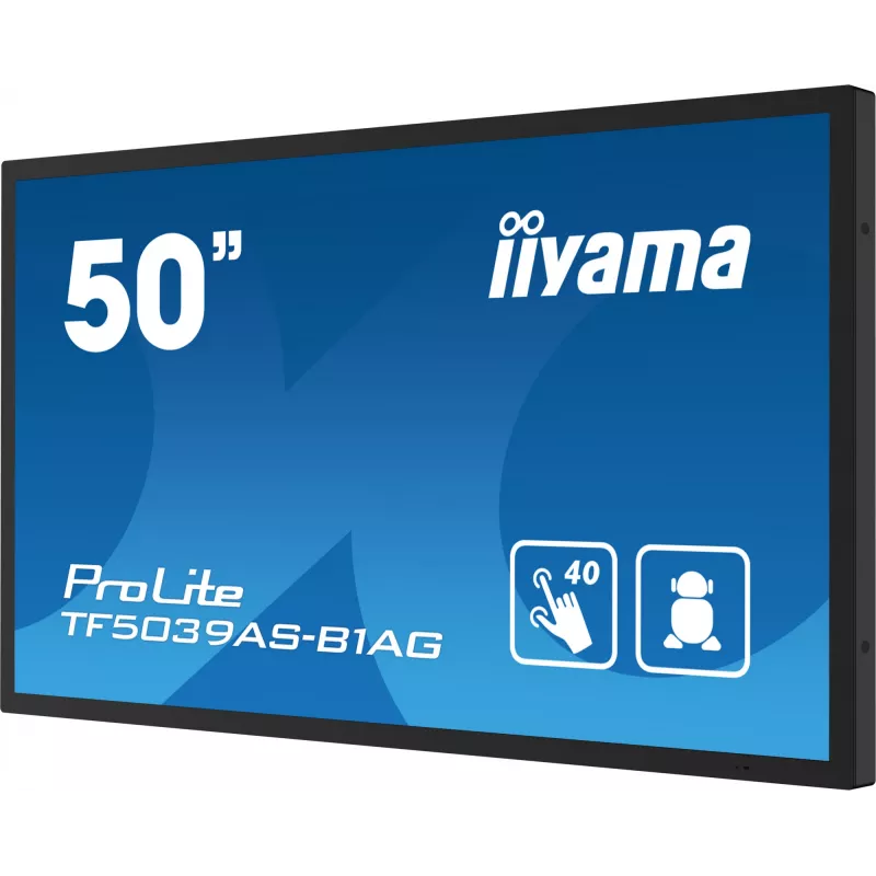 iiyama TF5039AS-B1AG Computermonitor 125,7 cm (49,5 Zoll) 3840 x 2160 Pixel 4K Ultra HD LED Touchscreen Schwarz