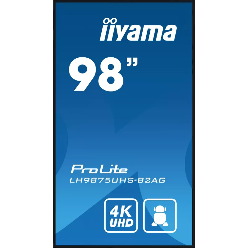 Digital-Signage-Flachbildschirm iiyama LH9875UHS-B2AG 97,5 Zoll LED 4K Ultra HD 3840 x 2160