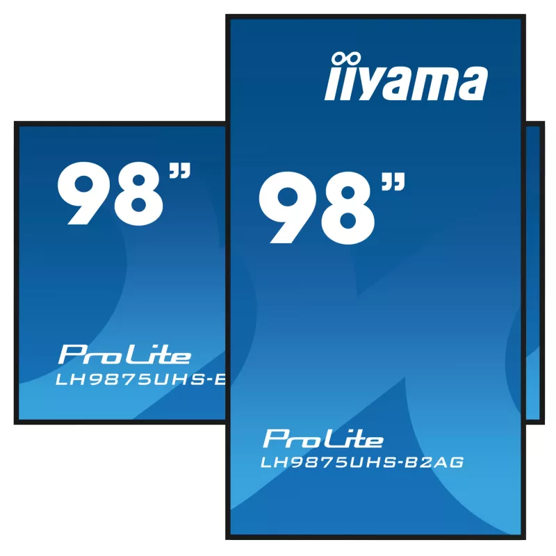 Digital-Signage-Flachbildschirm iiyama LH9875UHS-B2AG 97,5 Zoll LED 4K Ultra HD 3840 x 2160
