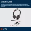 HP Poly Blackwire 5220 Stereo USB-C Headset +3,5-mm-Stecker +USB-C/A-Adapter (Mengenpackung)