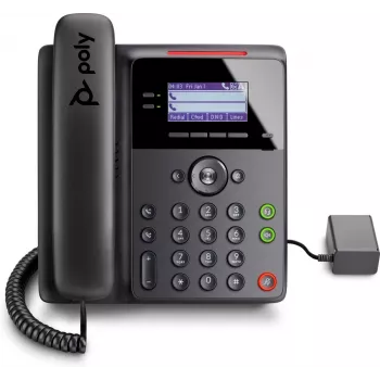 IP-Telefon POLY Edge B10 Schwarz, kabelgebundener Hörer, 2 Leitungen, LCD-Display