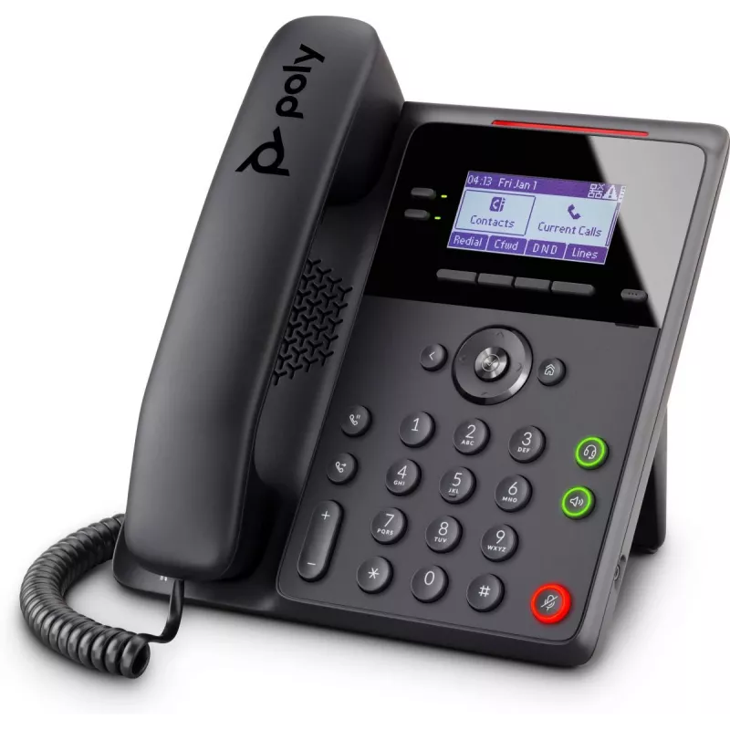 IP-Telefon POLY Edge B10 Schwarz, kabelgebundener Hörer, 2 Leitungen, LCD-Display