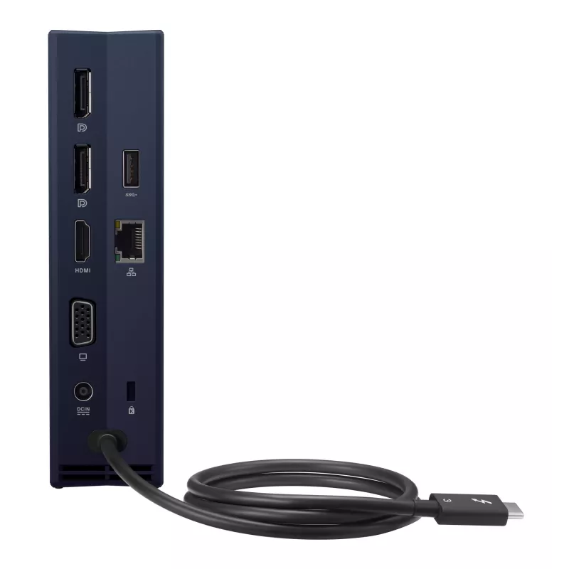 Dockingstation ASUS SimPro Dock 2 Kabelgebunden Thunderbolt 3 — HDMI 2.0, DP 1.4, VGA, 3x USB-A, TB3-Host, Gigabit Ethernet, Kensington-Schloss