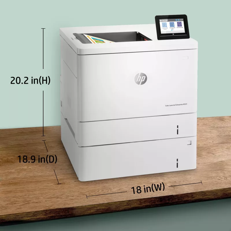 HP Color LaserJet Enterprise M555x, Laser, Farbe, 1200 x 1200 DPI, A4, 38 ppm, Duplexdruck