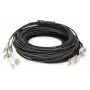 DIGITUS Breakout-Kabel - 12 Fasern OM4 LC/UPC-LC/UPC universelle Farbe schwarz 100 m