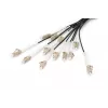 DIGITUS Breakout-Kabel - 12 Fasern OM4 LC/UPC-LC/UPC universelle Farbe schwarz 100 m