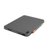 LOGITECH Folio Touch Tastaturhülle mit Hintergrundbeleuchtung und Trackpad Oxford Grau für iPad Air (4. Generation) Deutsch Qwertz