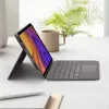 LOGITECH Folio Touch Tastaturhülle mit Hintergrundbeleuchtung und Trackpad Oxford Grau für iPad Air (4. Generation) Deutsch Qwertz