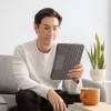 LOGITECH Folio Touch Tastaturhülle mit Hintergrundbeleuchtung und Trackpad Oxford Grau für iPad Air (4. Generation) Deutsch Qwertz