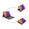 LOGITECH Folio Touch Tastaturhülle mit Hintergrundbeleuchtung und Trackpad Oxford Grau für iPad Air (4. Generation) Deutsch Qwertz