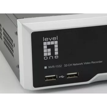LevelOne NVR-1332 4-Bay Netzwerk-Videorekorder H.265 32 Kanäle 3840x2160